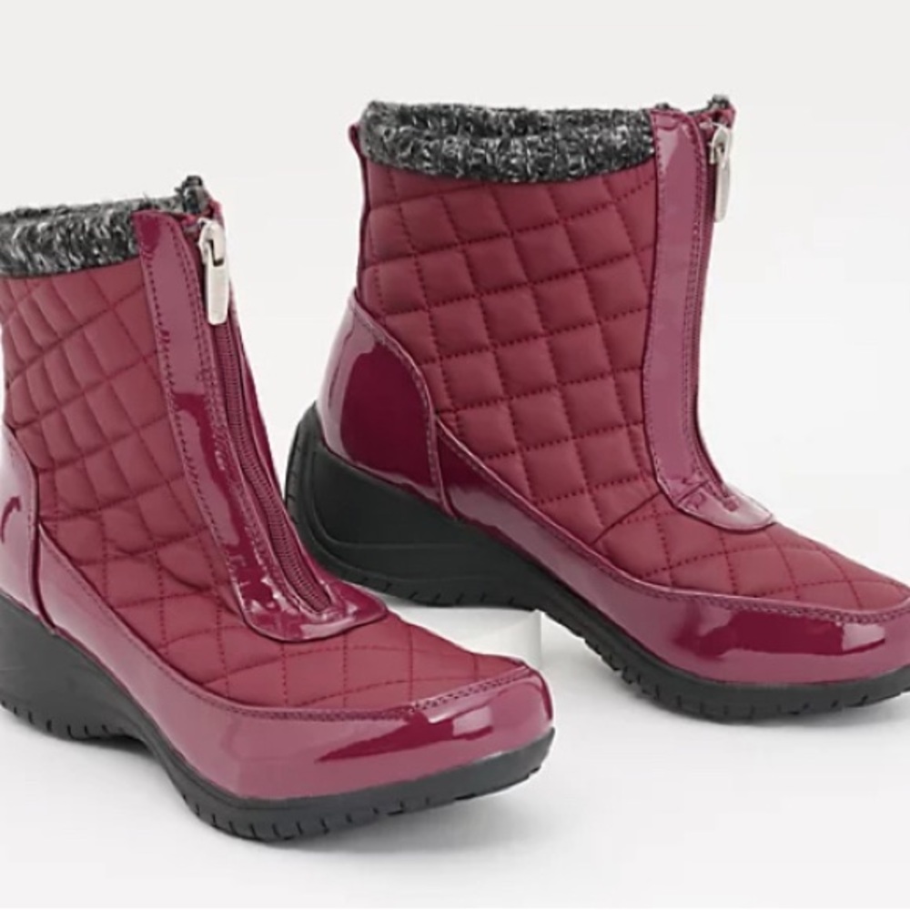 New quilted burgundy Winter Boots